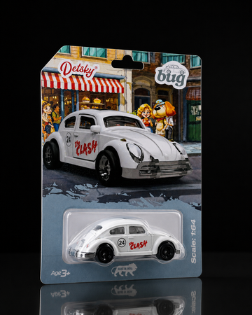 Detsky Bug 1:64 die-cast car, detail view