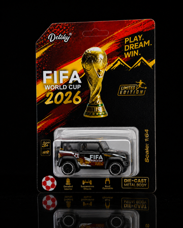 FIFA World Cup 2026 livery die-cast SUV, detail view