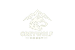 Logo of Greywolf Hobby with a stylized wolf head on a white background