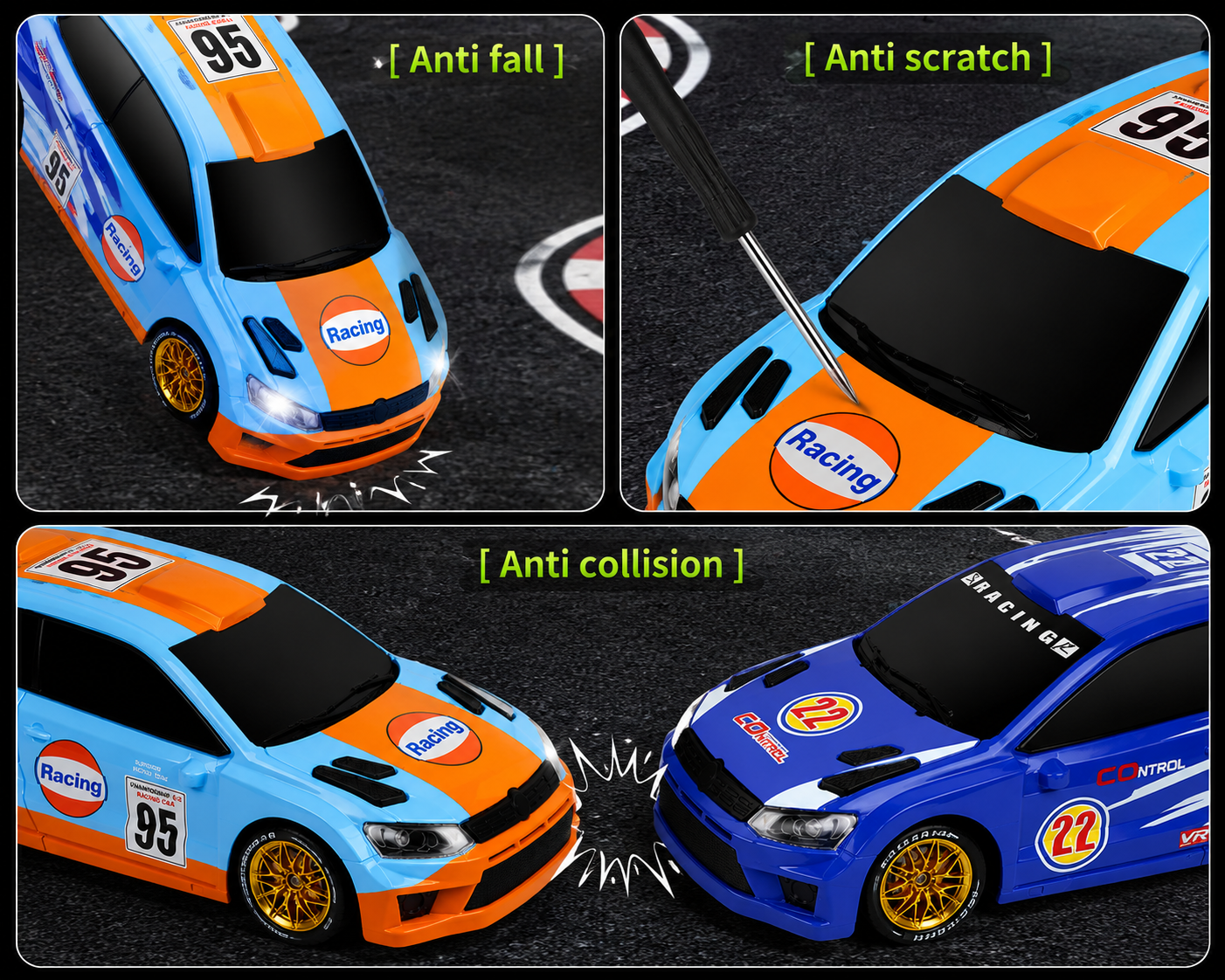 VW Polo Rally '95 1:24 RC Drift Car - 4WD