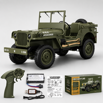 JJRC C8815 Willys Military Jeep 4WD RC Truck - with winch