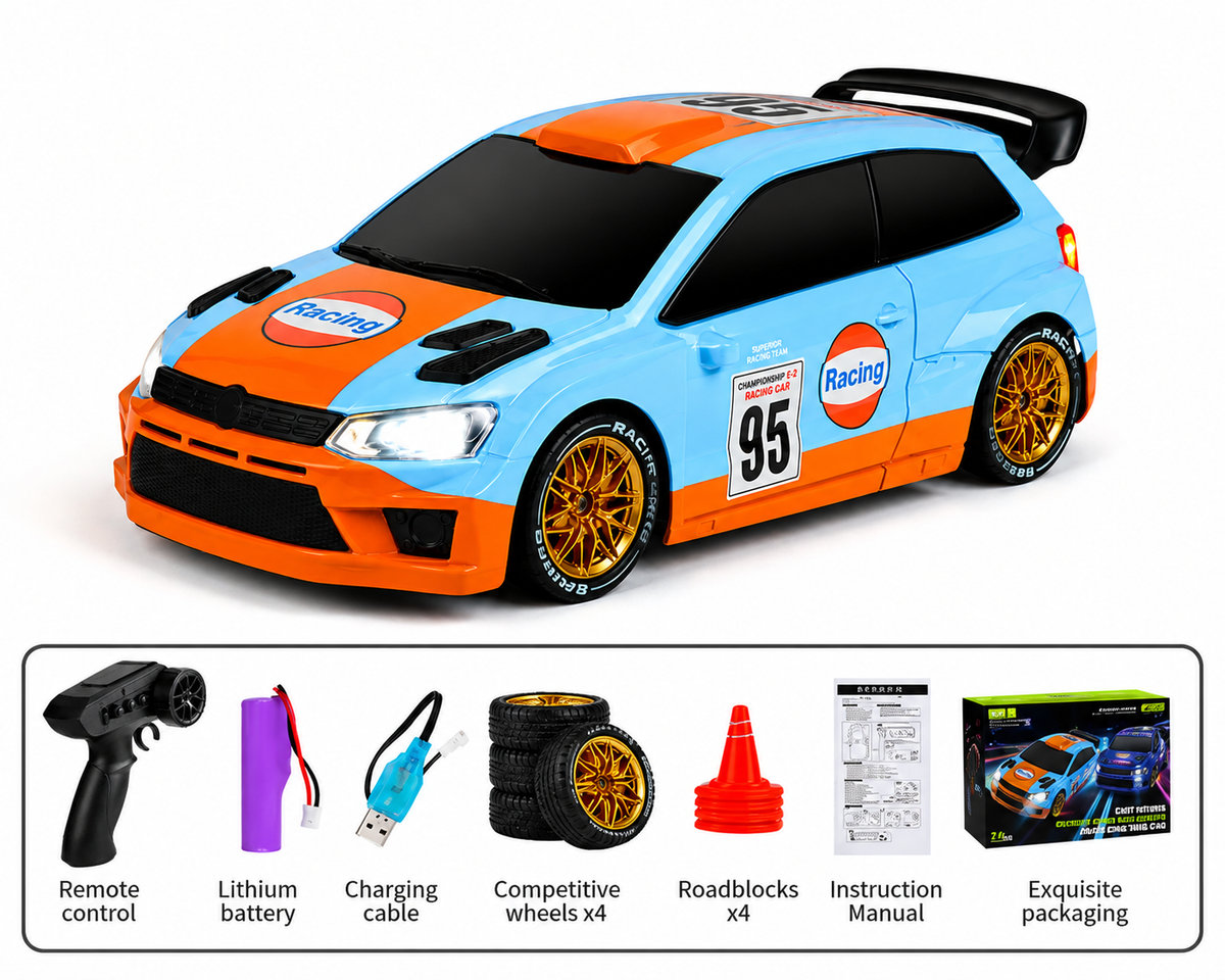 VW Polo Rally '95 1:24 RC Drift Car - 4WD