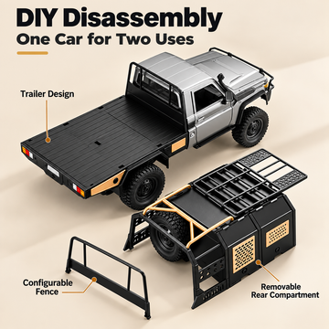 Toyota LC79 MN82S Remote Control Four-wheel Off-road Pickup Truck