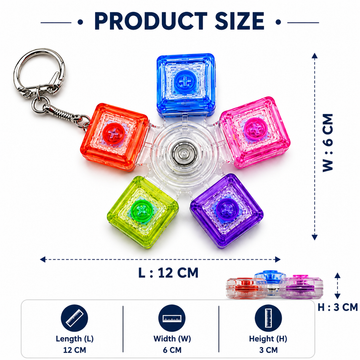 Keyboard Spinner Clicker Keychain - Sensory Fidget Toy