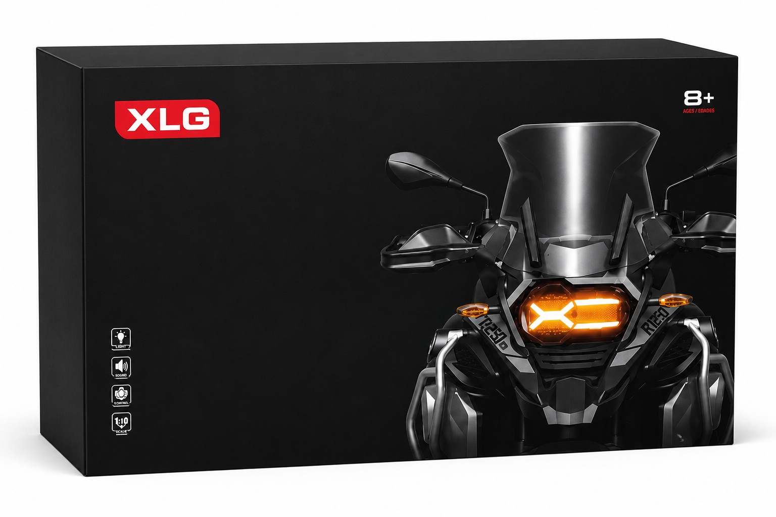 BMW R 1250 GS 1:7 Diecast Motorcycle - Lights & Sound