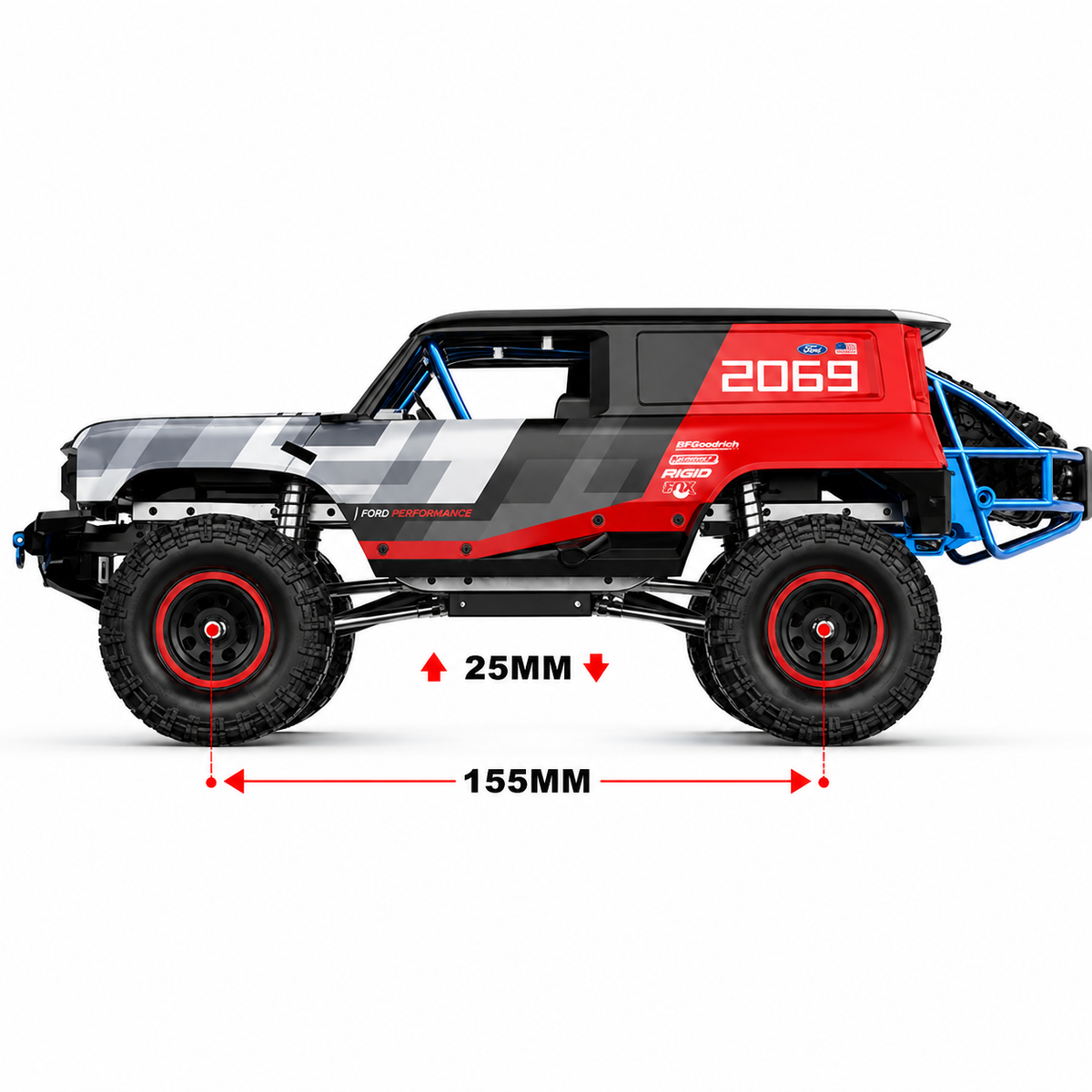 MJX Hyper Go H18P Ford Bronco R 1:18 Brushless RC Off-Roader