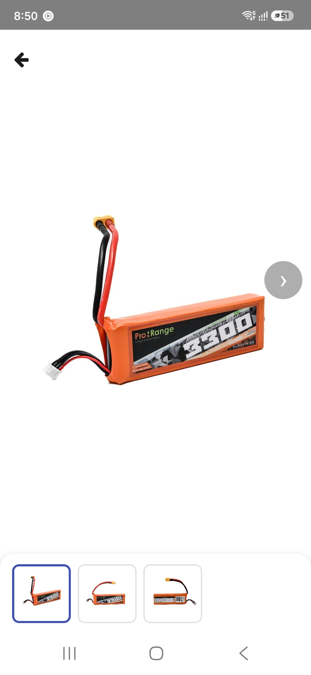 Pro-Range 11.1V 3300mAh 3S 25C LiPo Battery – XT60 Connector