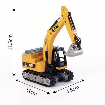 Trasped JCB | Excavator | Acrylic | 1:64 Scale | Dual Control | Alloy Bucket