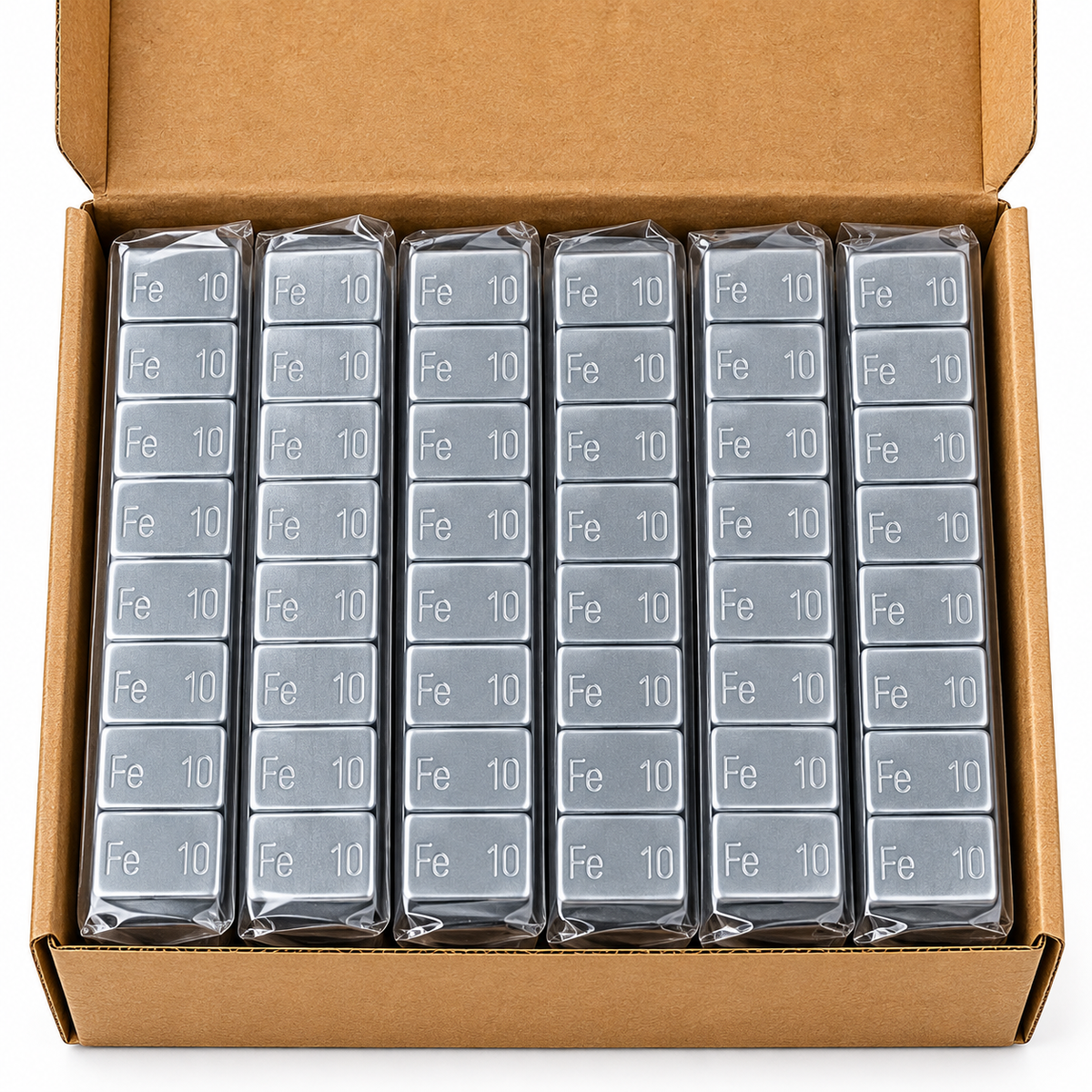 Silver Tone Wheel Balancing Weights – Fe 60g per Strip – Adhesive Tyre Weights for RC Car(Pack of 10 strips)