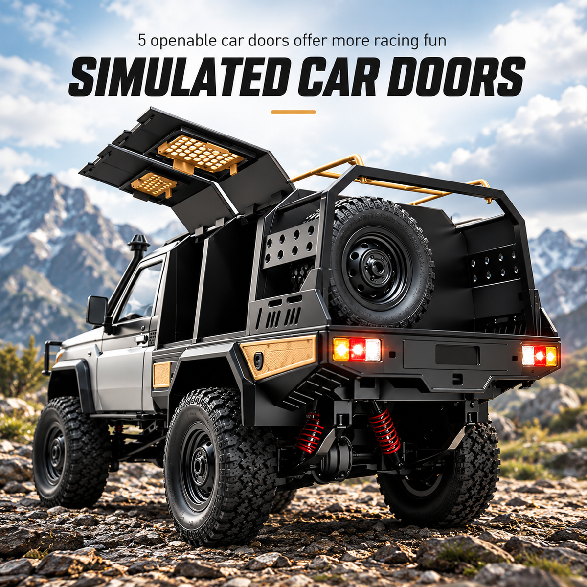 Toyota LC79 MN82S Remote Control Four-wheel Off-road Pickup Truck