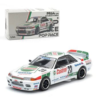 Pop race Nissan Skyline GT-R R32 1:64 Diecast - Macau Guia Race 1990 Winner