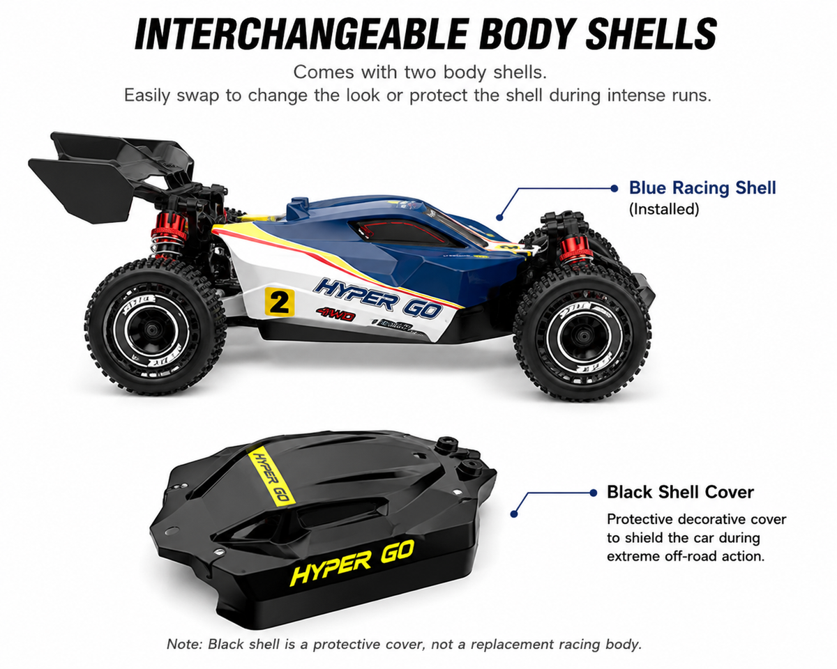 MJX Hyper Go 16213 1:16 4WD Brushless Off Road Racing RC Car 45kmph