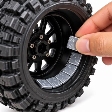 Silver Tone Wheel Balancing Weights – Fe 60g per Strip – Adhesive Tyre Weights for RC Car(Pack of 10 strips)