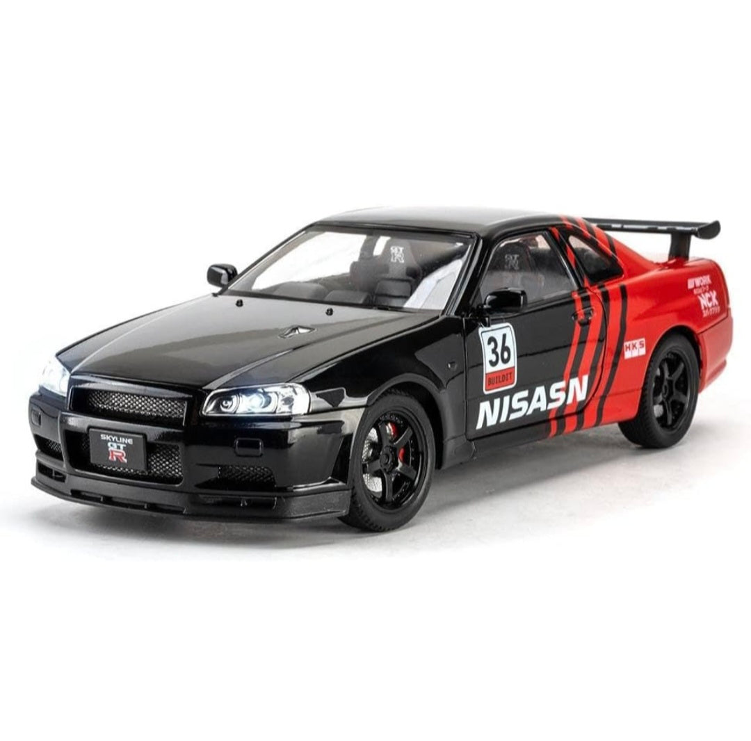 Nissan Skyline GT-R R34 1:24 Diecast - Sound & Light