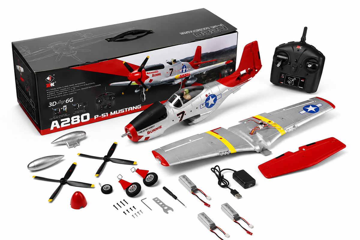 P-51 Mustang RC Plane - Brushless 6G/3D