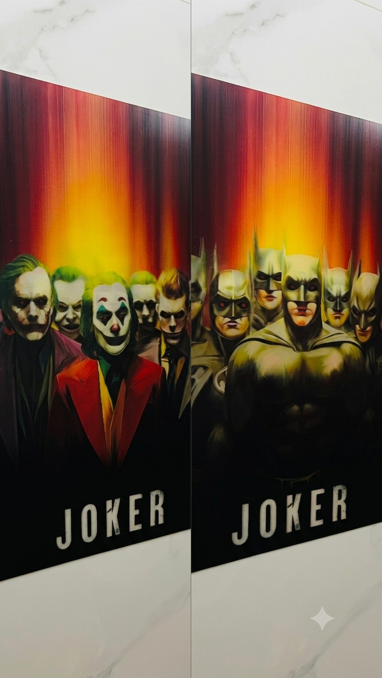 Joker vs Batman 3D Lenticular Poster - A3