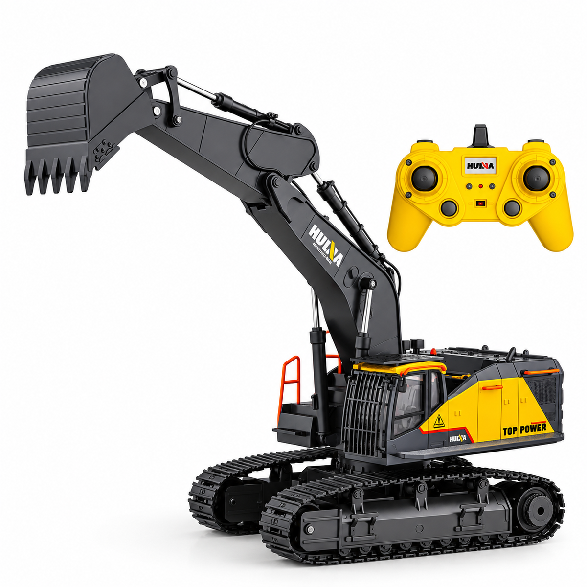 Huina 1592 1:14 RC Excavator 2026 Edition | 22CH Construction Vehicle with Alloy Bucket