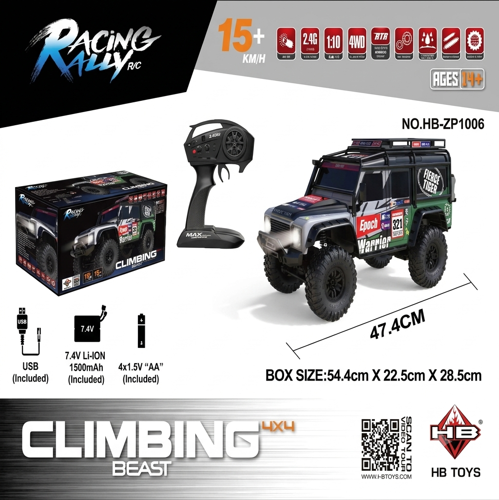 Land Rover Defender 1:10 RC Crawler - 4WD RTR
