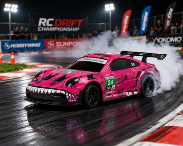 Porsche 911 GT3 R 1:43 RC Drift Car - Gyro & LED