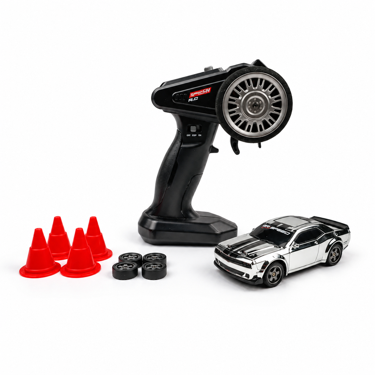 Dodge 1:43 Mini RC Drift Car - 4WD Gyro