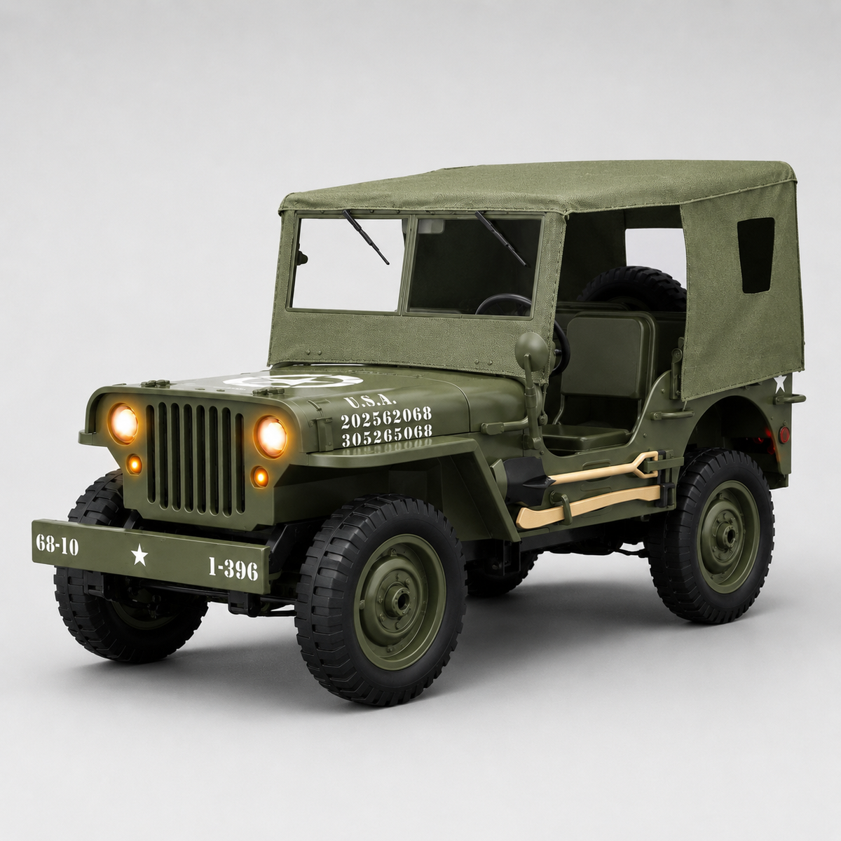 JJRC C8815 Willys Military Jeep 4WD RC Truck - with winch