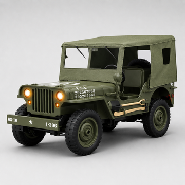JJRC C8815 Willys Military Jeep 4WD RC Truck - with winch
