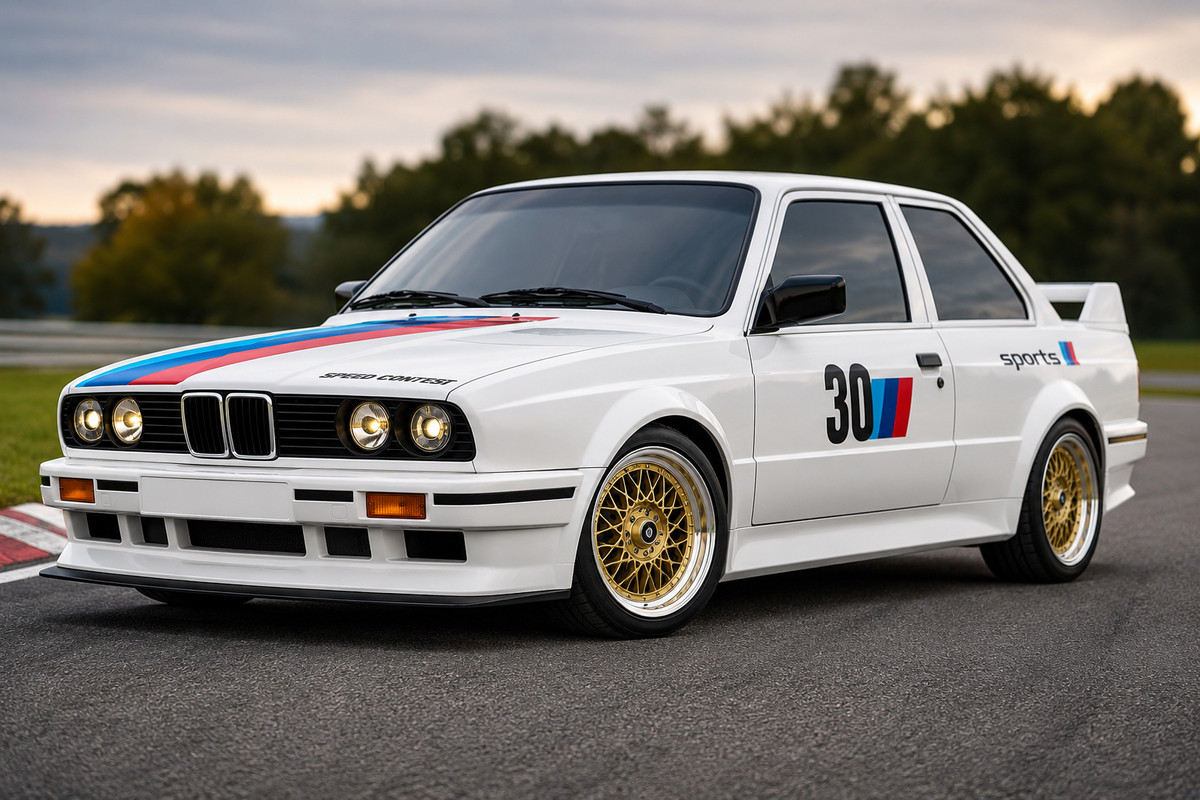 BMW E30 1:16 4WD RC Drift Car - LED Lights