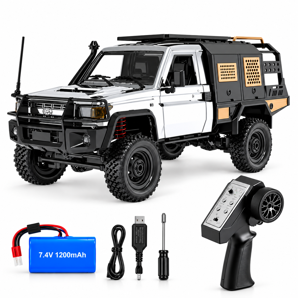 Toyota LC79 MN82S Remote Control Four-wheel Off-road Pickup Truck
