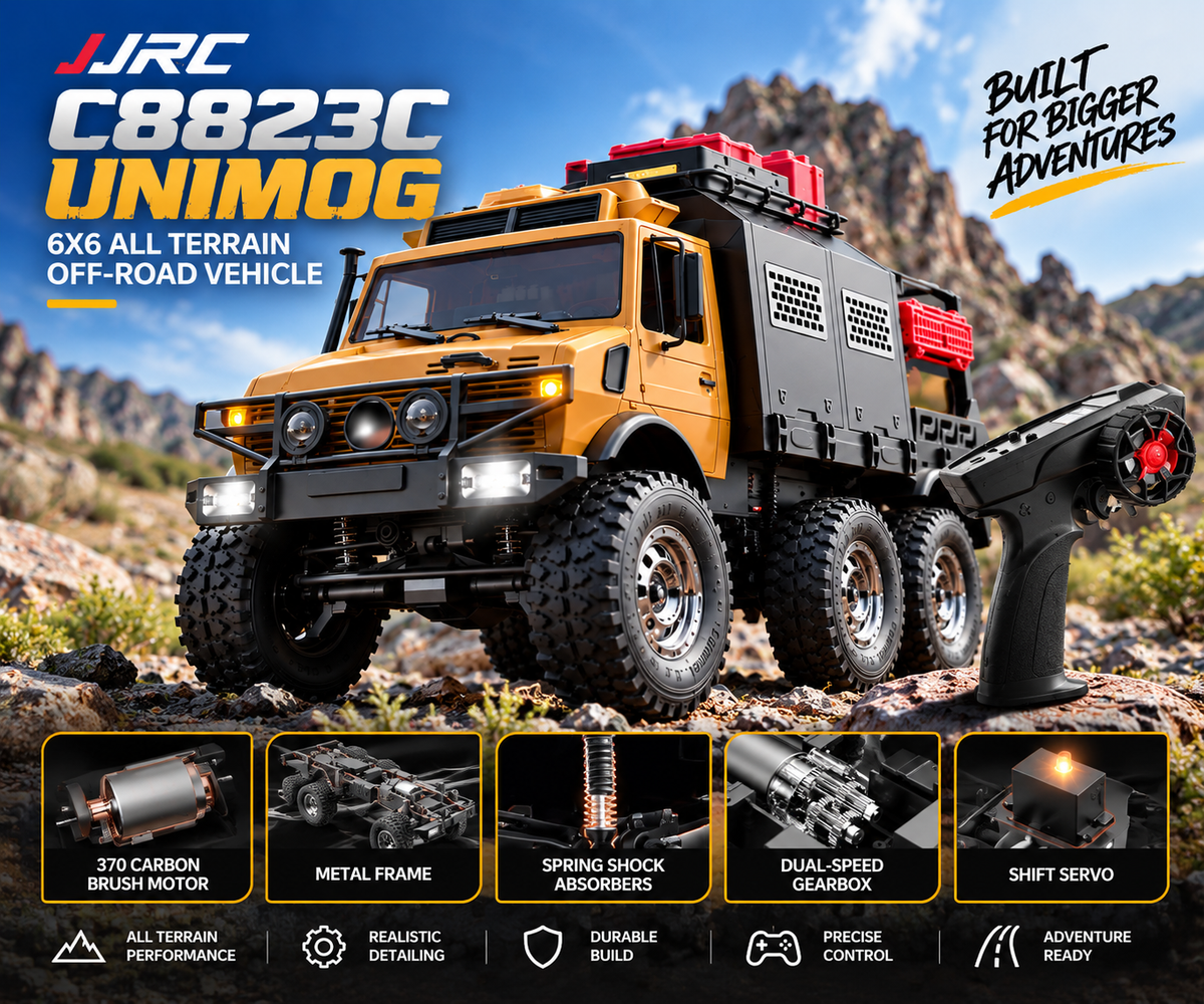 JJRC C8823 1:18 Mercedes-Benz Unimog 6WD RC Off-Road rock Crawler