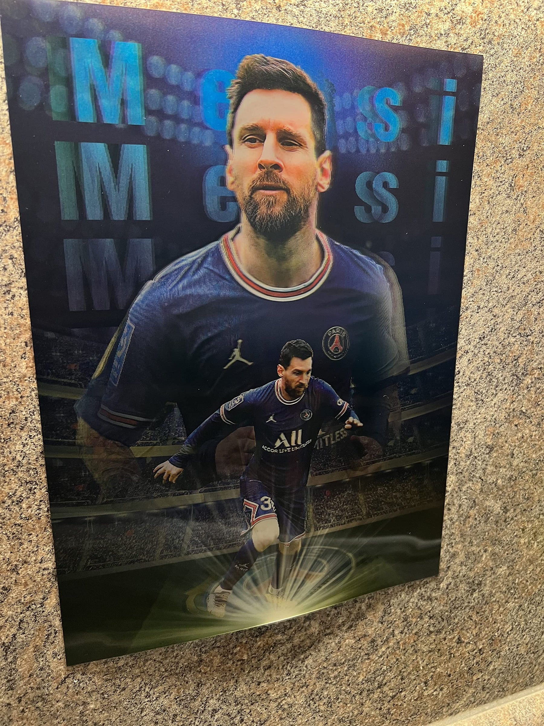 Messi vs Ronaldo 3D Lenticular Poster - A3