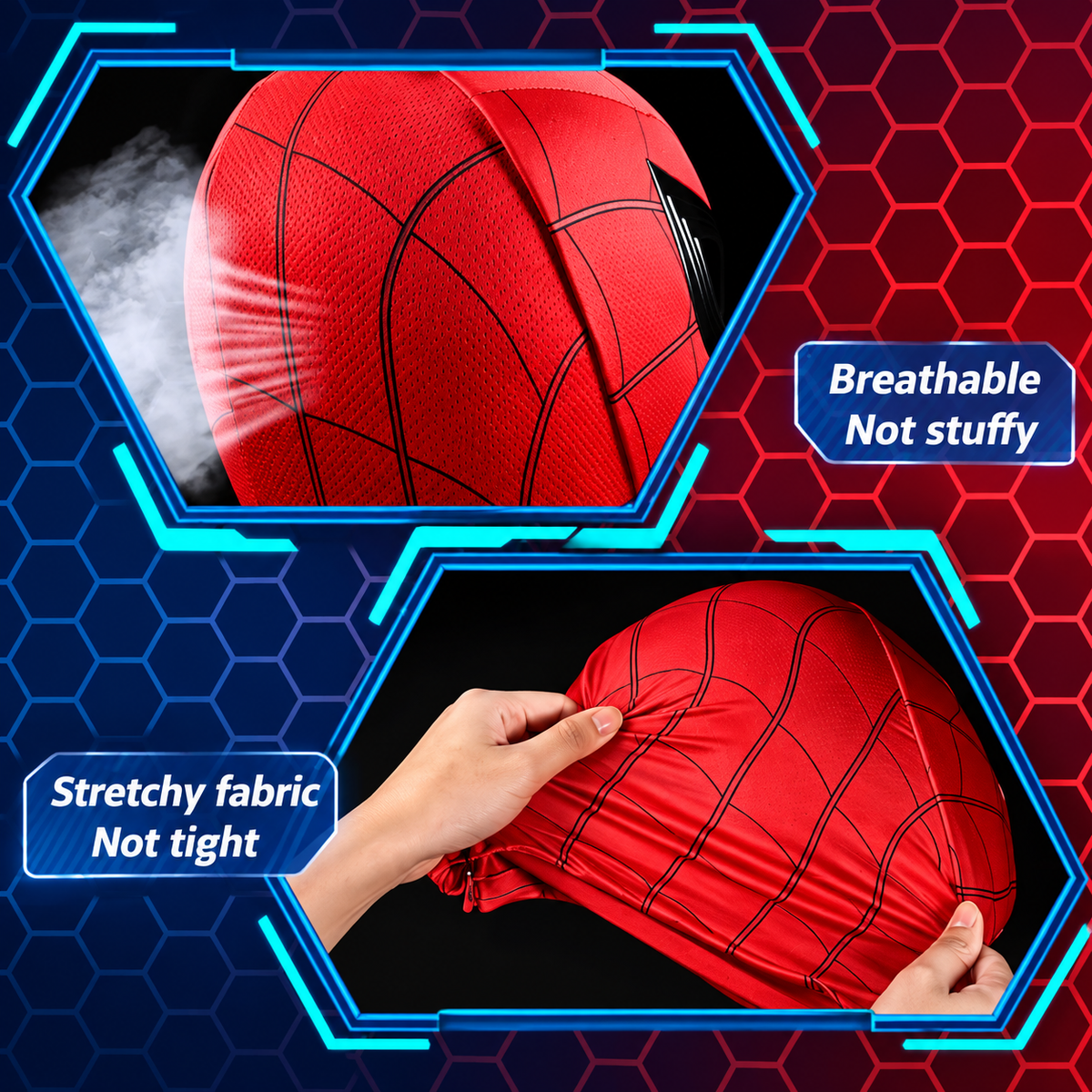 Spider Visor Mask with Moving Eyes