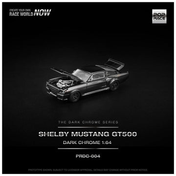 POP RACE 1:64 Shelby Mustang GT500 Dark Chrome Series 004