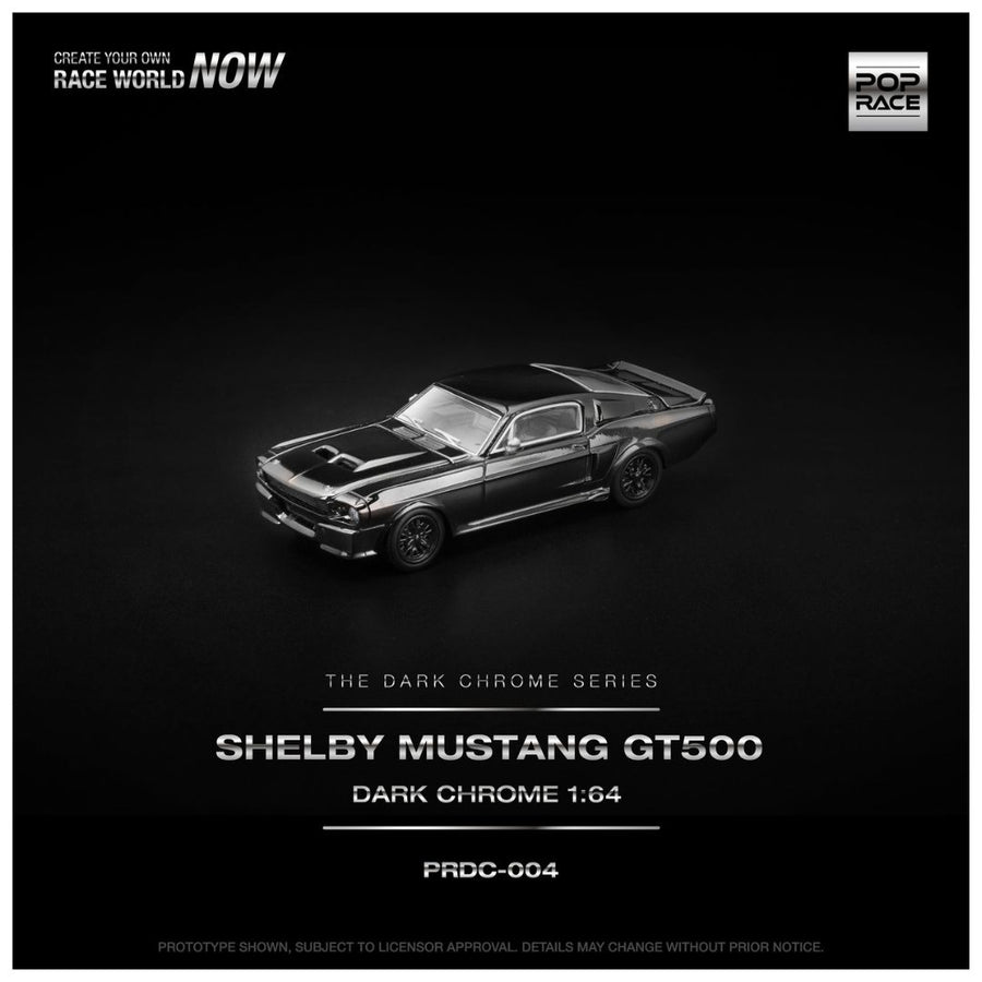 POP RACE 1:64 Shelby Mustang GT500 Dark Chrome Series 004