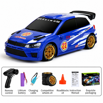 VW 1:24 RC Drift Car - 4WD LED Lights