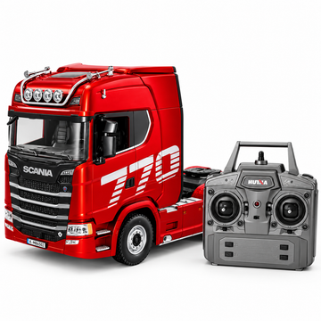 HUINA 1501 RC Truck with 1502 Trailer 1/18 19CH Transport Truck RTR