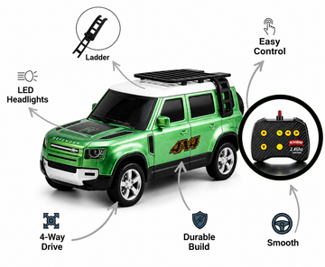 Land Rover Defender 1:64 Die-Cast RC - LED & Type-C