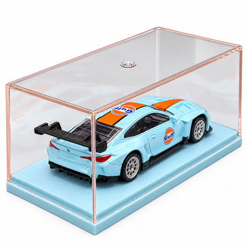 CCA BMW M4 GT3 1:64 Diecast - Gulf Livery with Acrylic Case