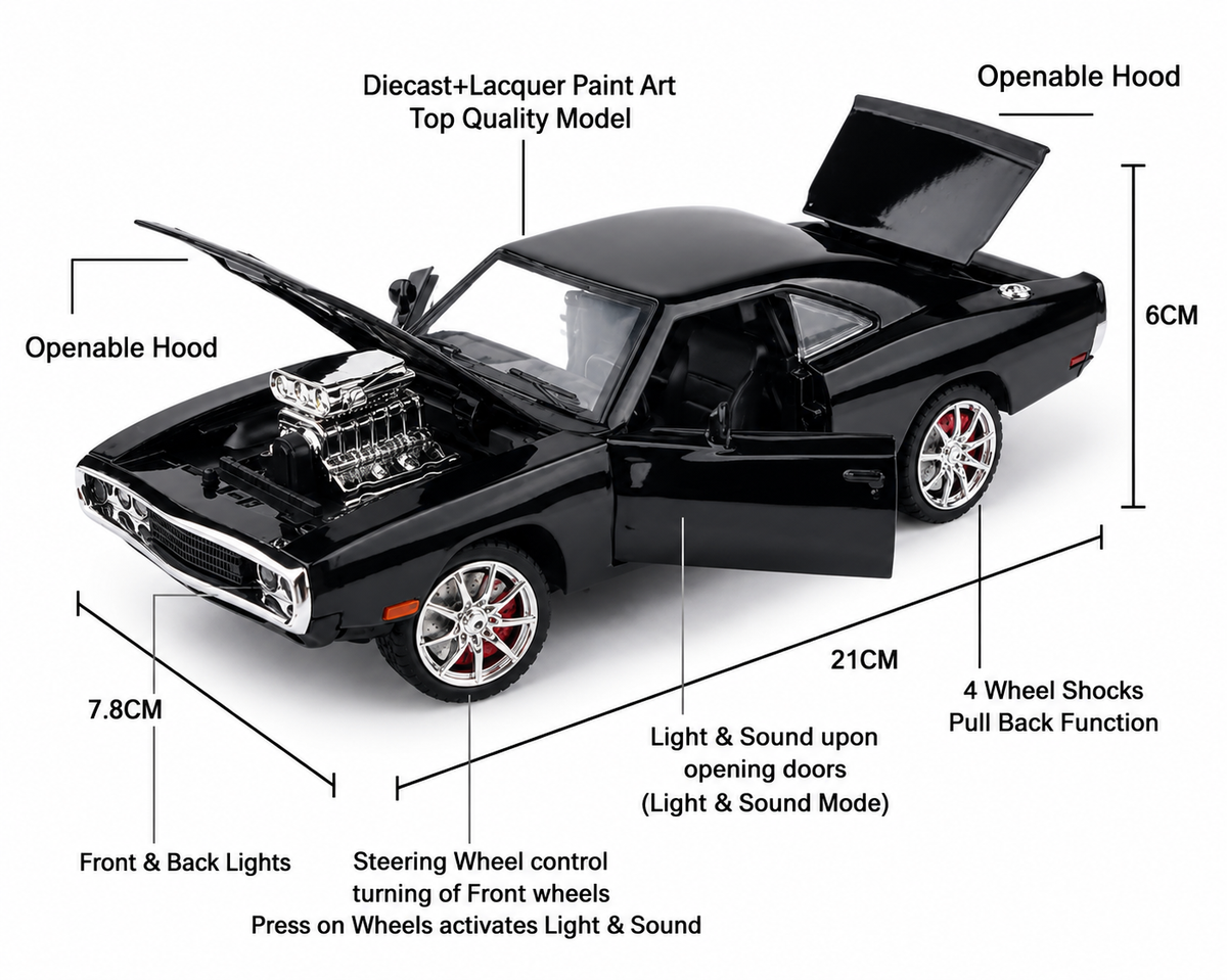 Fast & Furious Dodge Charger Diecast Model Car