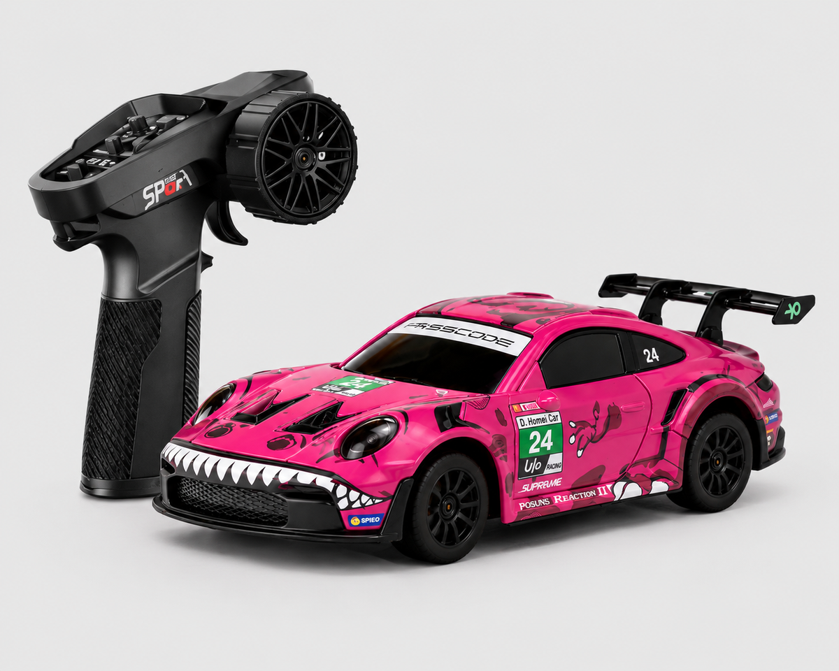 Porsche 911 GT3 R 1:43 RC Drift Car - Gyro & LED