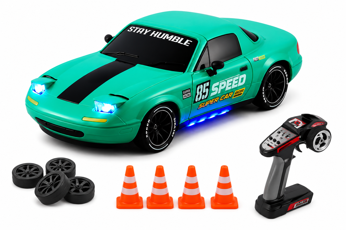 Mazda MX-5 Miata RC Drift Car with Pop-Up Headlights