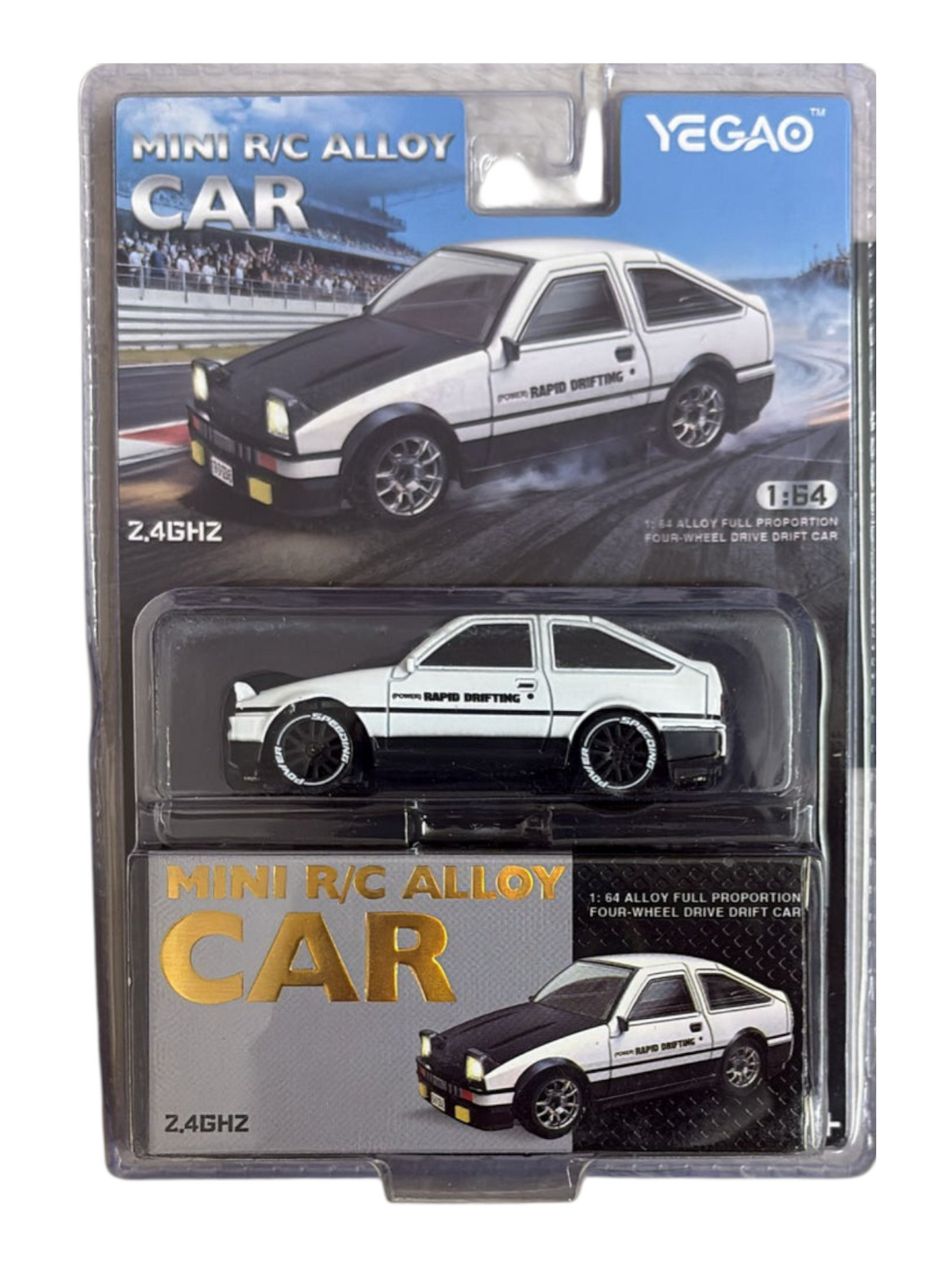 Toyota AE86 Panda 1/64 Mini 4WD RC Drift Car