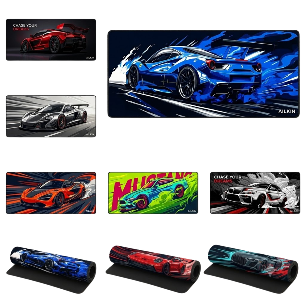 Supercar Gaming Mouse Pad - Extended Desk Mat