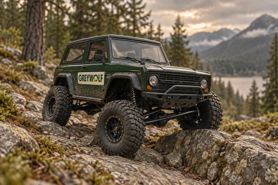 Greywolf crawler on a rocky trail